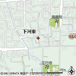 山梨県中央市下河東957周辺の地図