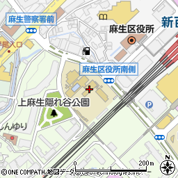 川崎市立麻生小学校周辺の地図