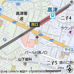 稲垣薬局　帝京溝口店周辺の地図