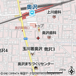 東京都世田谷区奥沢3丁目32-20周辺の地図