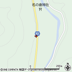 岐阜県関市名倉周辺の地図