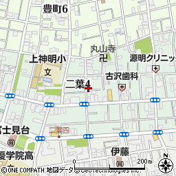 東京都品川区二葉4丁目10-10周辺の地図