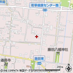 山梨県南アルプス市藤田145周辺の地図