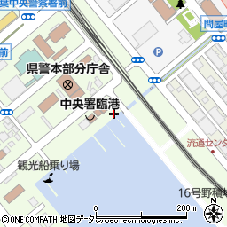 千葉県千葉市中央区中央港1丁目4周辺の地図