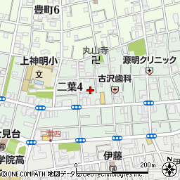 東京都品川区二葉4丁目10-8周辺の地図