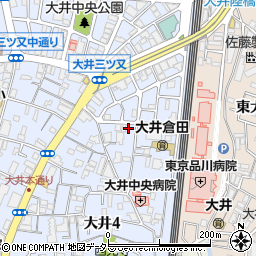東京都品川区大井4丁目12-5周辺の地図