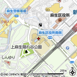川崎市立麻生小学校　ことばの教室周辺の地図
