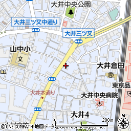 東京都品川区大井4丁目13-15周辺の地図