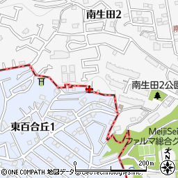 神奈川県川崎市多摩区南生田2丁目25-11周辺の地図