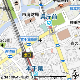 本千葉駅前の串屋横丁周辺の地図