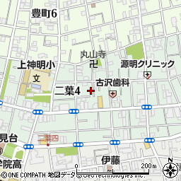 東京都品川区二葉4丁目10-5周辺の地図