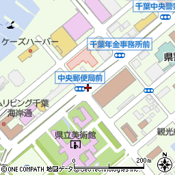 県立美術館中央郵便局周辺の地図