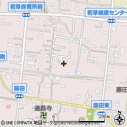 山梨県南アルプス市藤田163-13周辺の地図