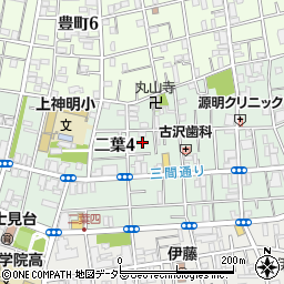 東京都品川区二葉4丁目10周辺の地図