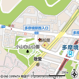 ファミリーマート町田多摩境店周辺の地図