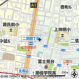 東京都品川区二葉4丁目2周辺の地図