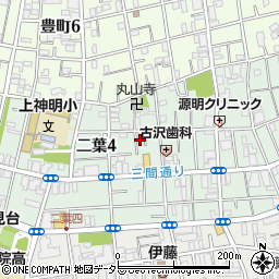 東京都品川区二葉4丁目9-16周辺の地図