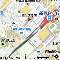 川崎市文化財団（公益財団法人）新百合トウェンティワンホール周辺の地図