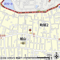 神奈川県相模原市緑区町屋2丁目14周辺の地図