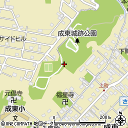 千葉県山武市成東周辺の地図
