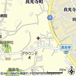 東京都町田市真光寺町257周辺の地図