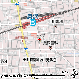 株式会社トップ　奥沢店周辺の地図