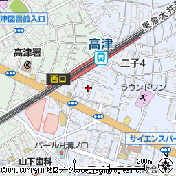 シャルム高津周辺の地図