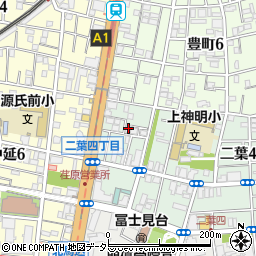 東京都品川区二葉4丁目1-13周辺の地図