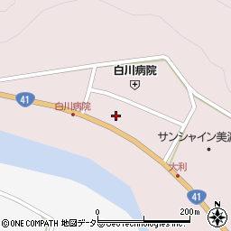 新鮮村美濃白川周辺の地図