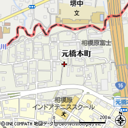 神奈川県相模原市緑区元橋本町周辺の地図