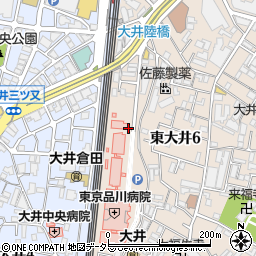 東京品川病院周辺の地図