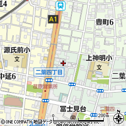 東京都品川区二葉4丁目1-14周辺の地図