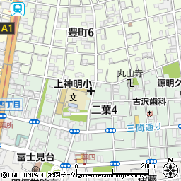 東京都品川区二葉4丁目4-8周辺の地図