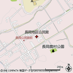 長岡地区公民館周辺の地図