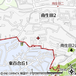 神奈川県川崎市多摩区南生田2丁目26-29周辺の地図