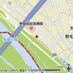 多摩川遊園トイレ２周辺の地図