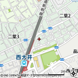 リパーク西大井駅前駐車場周辺の地図