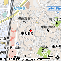 東京都品川区東大井6丁目9周辺の地図