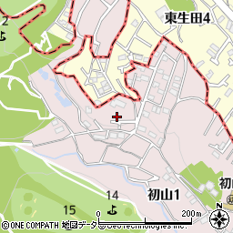 神奈川県川崎市宮前区初山1丁目11周辺の地図
