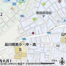 東京都品川区大井2丁目19-10周辺の地図