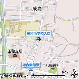 中央市役所玉穂庁舎周辺の地図