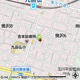 東京都世田谷区奥沢6丁目11周辺の地図