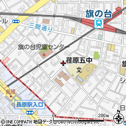 東京都品川区旗の台5丁目周辺の地図