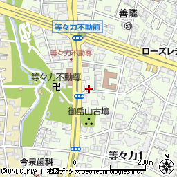 東京都世田谷区等々力1丁目23-2周辺の地図