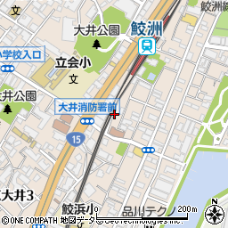品川区児童センター　東大井周辺の地図