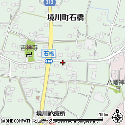 山梨県笛吹市境川町石橋2081周辺の地図