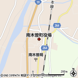 長野県木曽郡南木曽町周辺の地図
