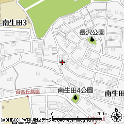 神奈川県川崎市多摩区南生田5丁目24-7周辺の地図