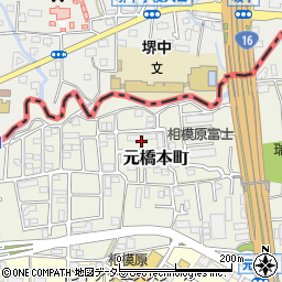 神奈川県相模原市緑区元橋本町14周辺の地図