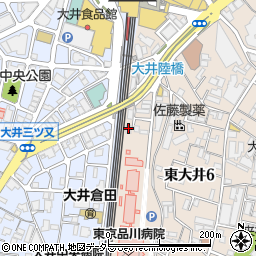 東京都品川区東大井6丁目1-10周辺の地図